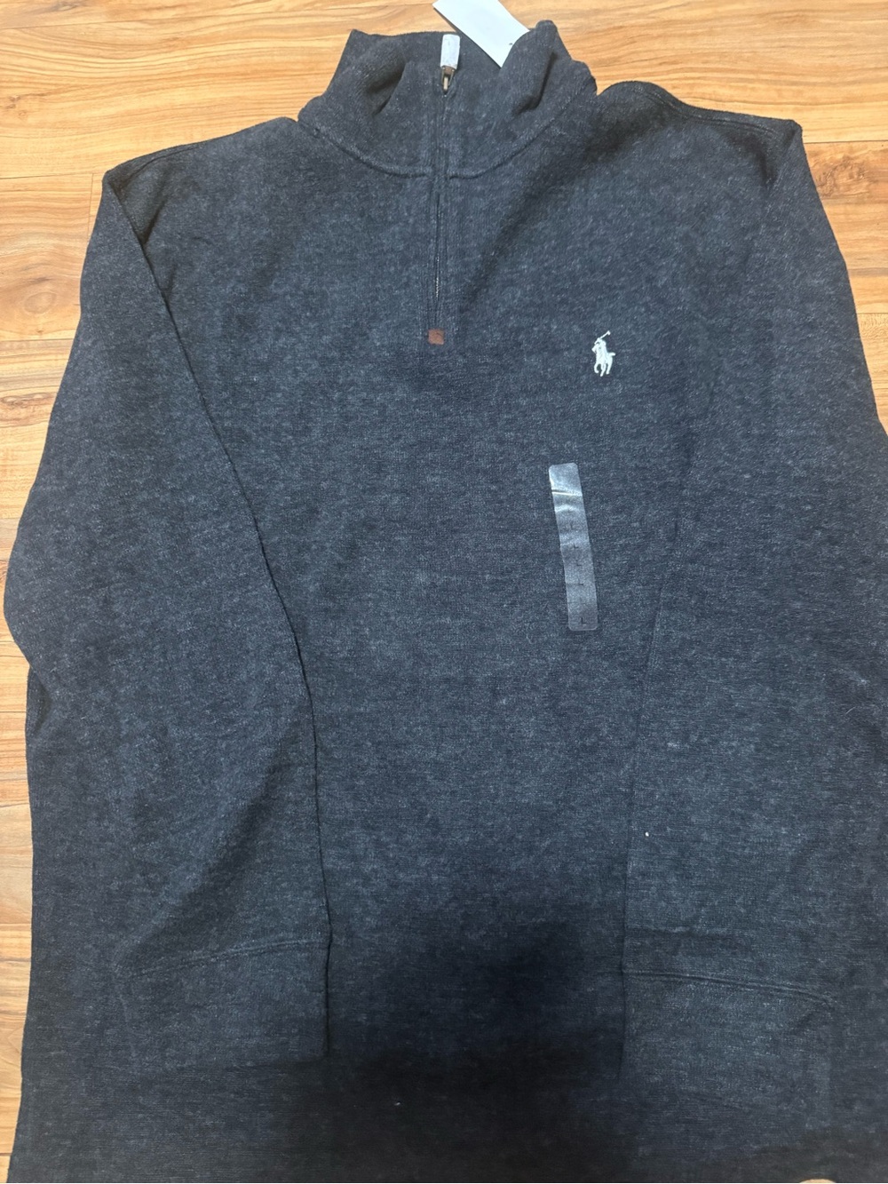 Polo by Ralph Lauren Dark Charcoal Heather Quarter-Zip Pullover